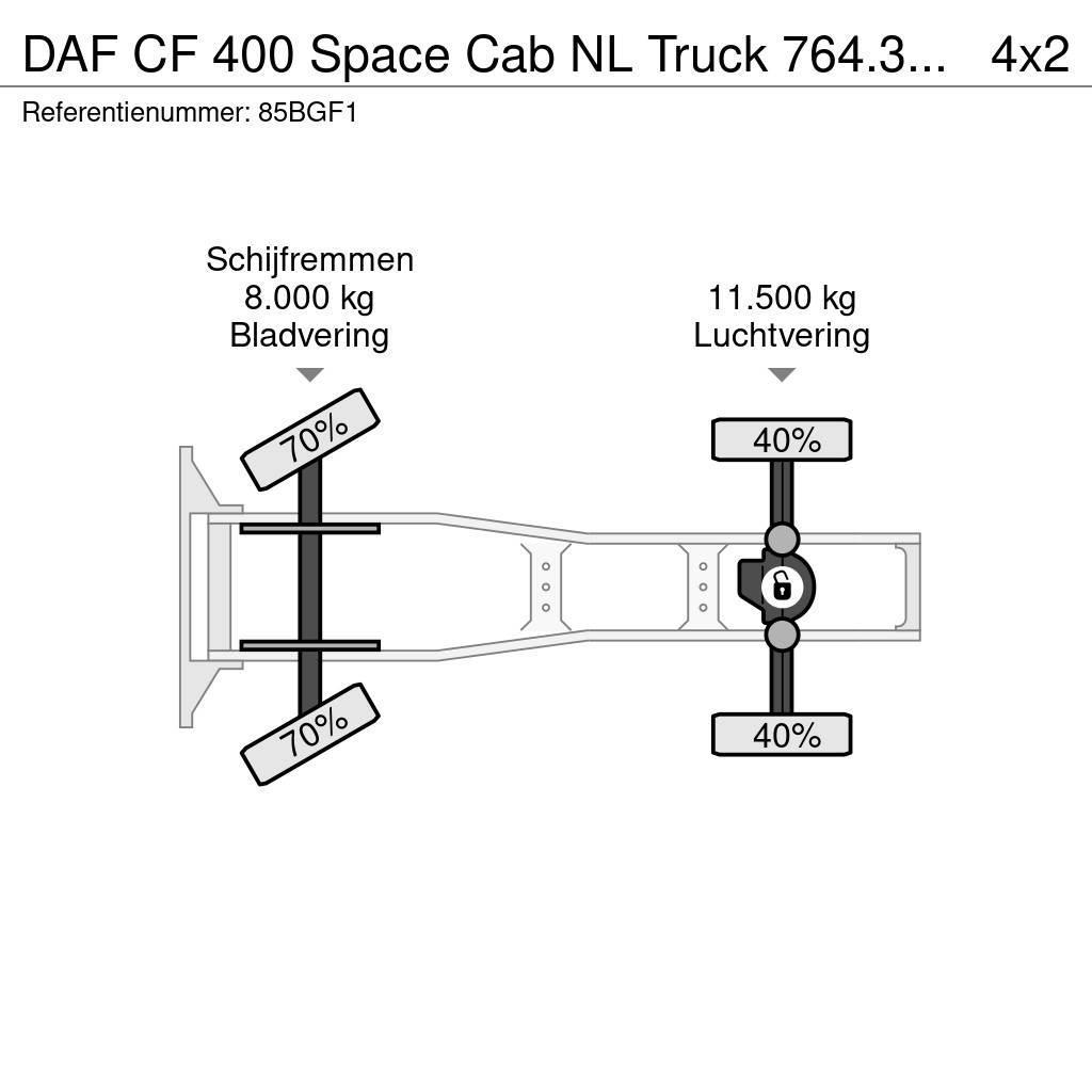 DAF CF 400 Space Cab NL Truck 764.313KM Tegljači