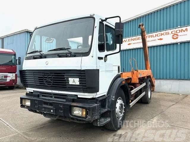 Mercedes-Benz SK 1824 K 4x2 FULL STEEL CHASSIS WITH ATLAS CONTAI Skip loader trucks