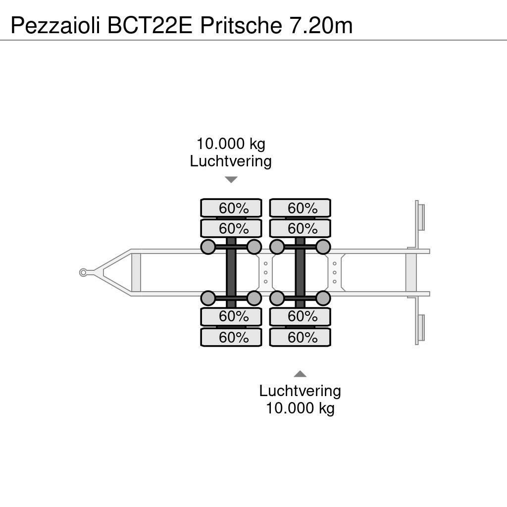 Pezzaioli BCT22E Pritsche 7.20m Prikolice platforme/otvoreni sanduk