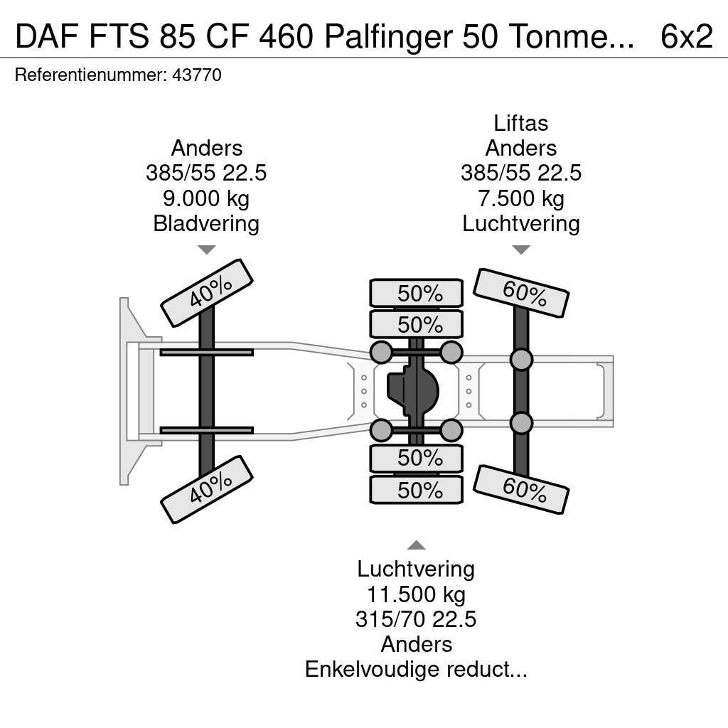 DAF FTS 85 CF 460 Palfinger 50 Tonmeter laadkraan Tegljači