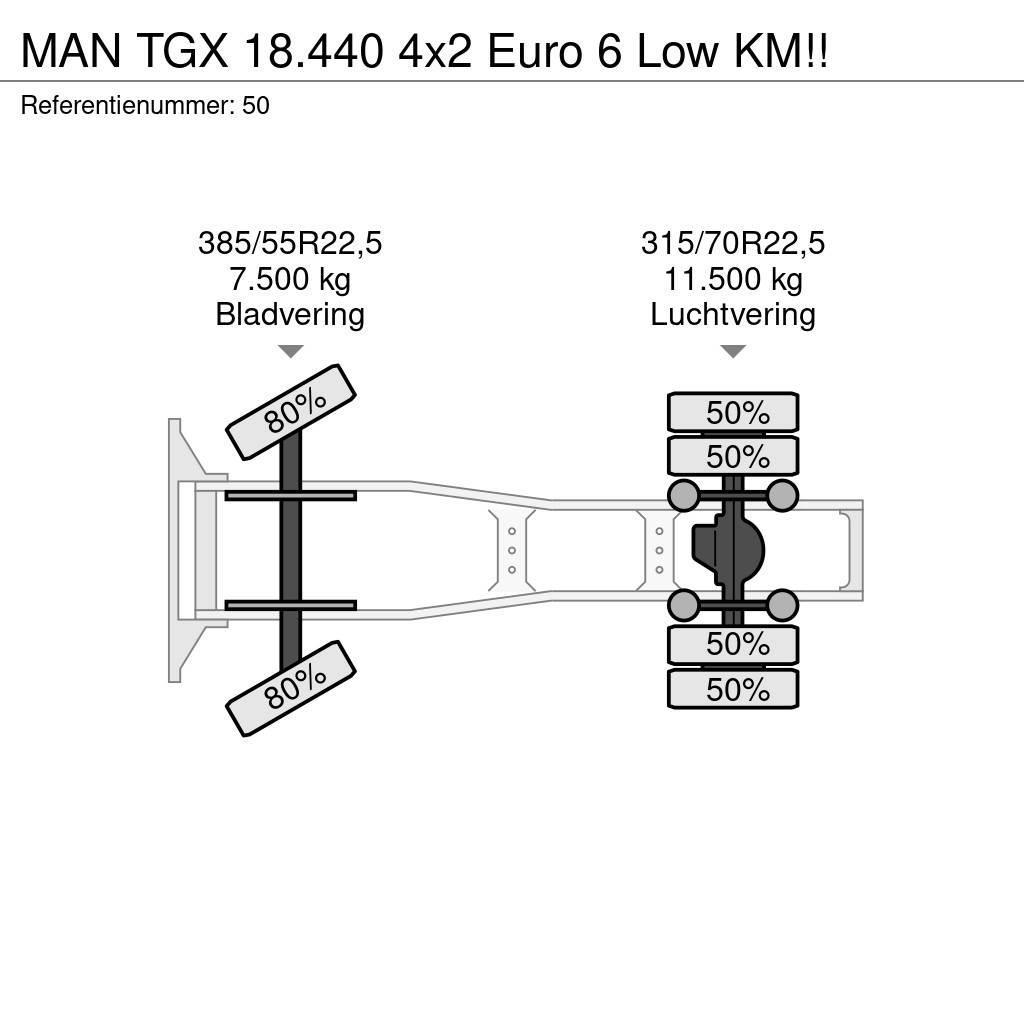 MAN TGX 18.440 4x2 Euro 6 Low KM!! Tegljači