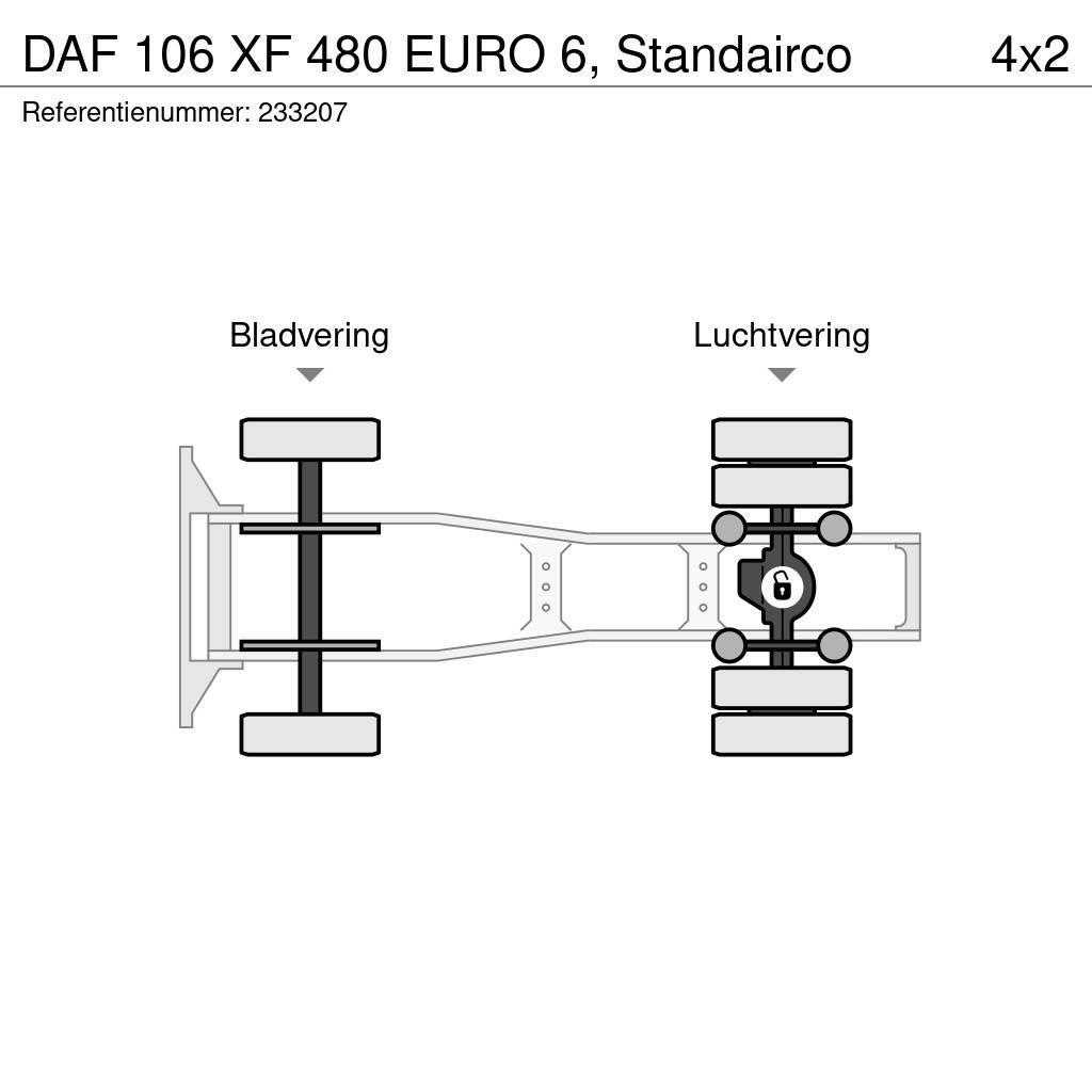 DAF 106 XF 480 EURO 6, Standairco Tegljači