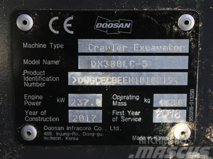 Doosan DX380LC-5 Bageri guseničari