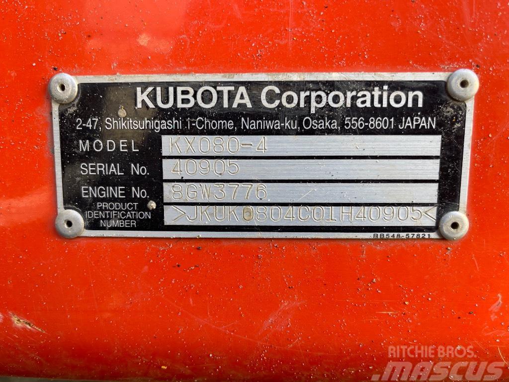 Kubota KX 080-4 Mini bageri < 7t
