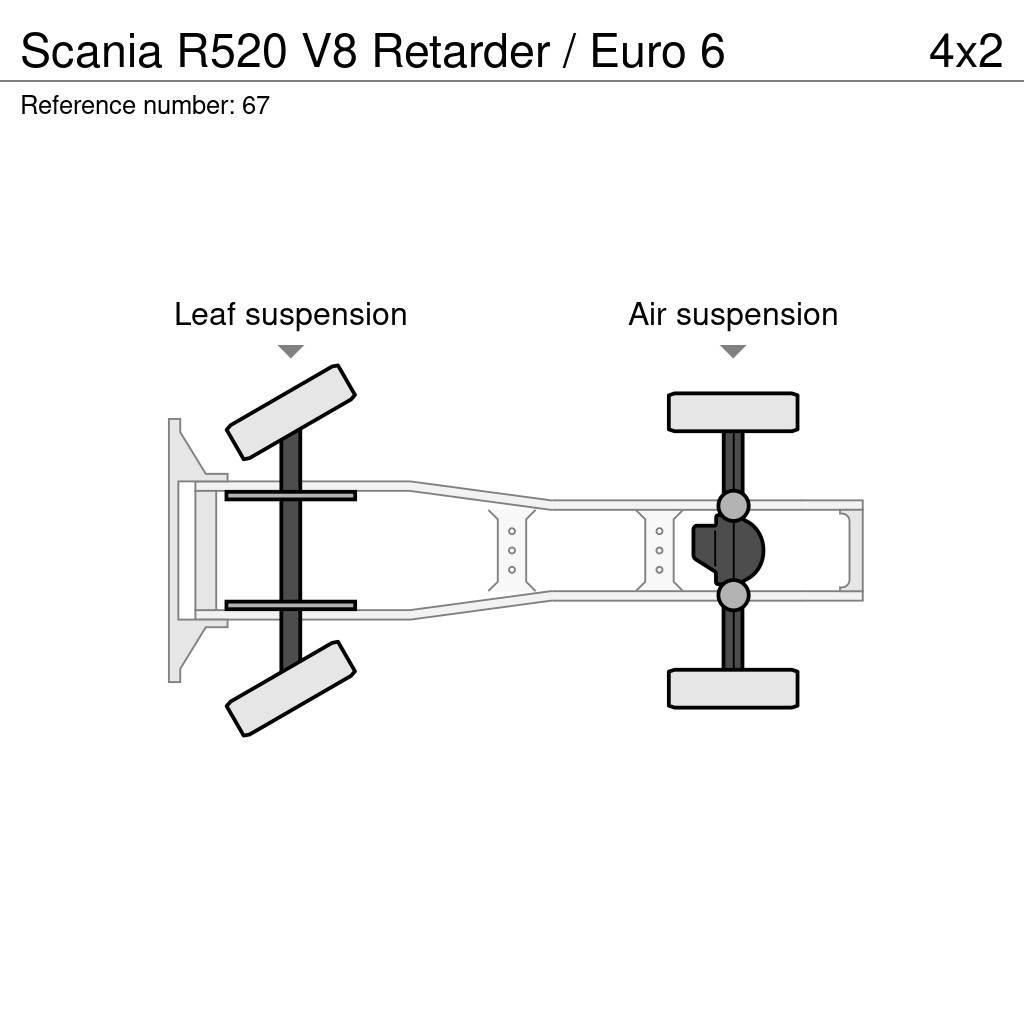 Scania R520 V8 Retarder / Euro 6 Tegljači