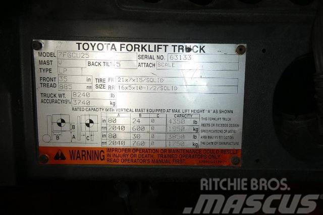 Toyota 7FGCU25 Viljuškari - ostalo