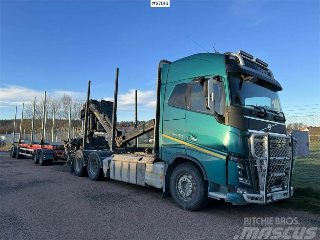 Volvo FH16 Timber truck with trailer and crane Kamioni za drva Šticari