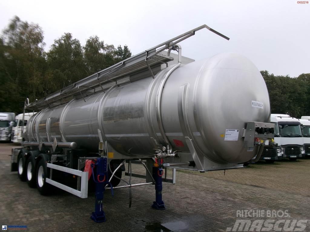  Parcisa Chemical tank inox L4BH 21.2 m3 / 1 comp + Poluprikolice cisterne