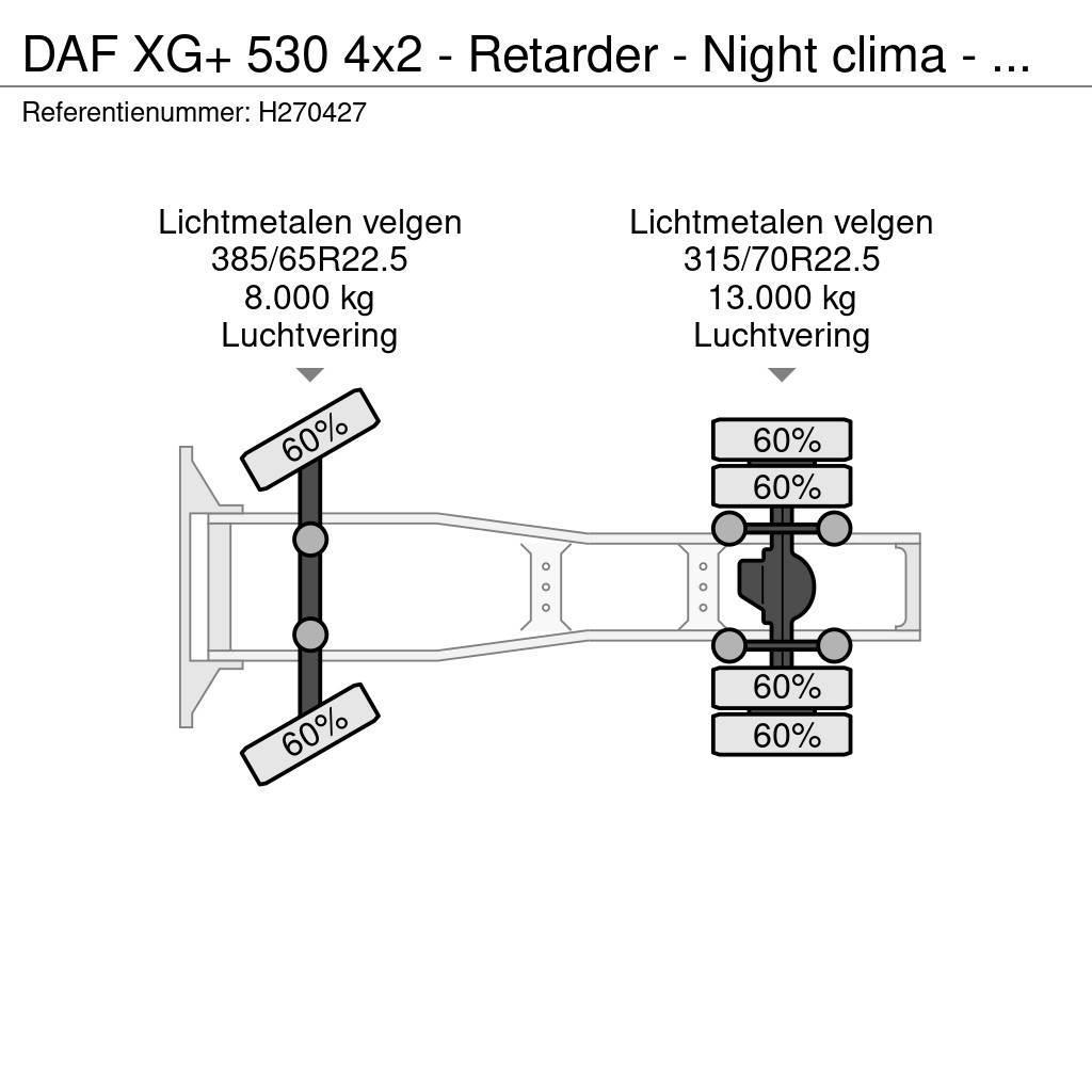DAF XG+ 530 4x2 - Retarder - Night clima - Full air - Tegljači