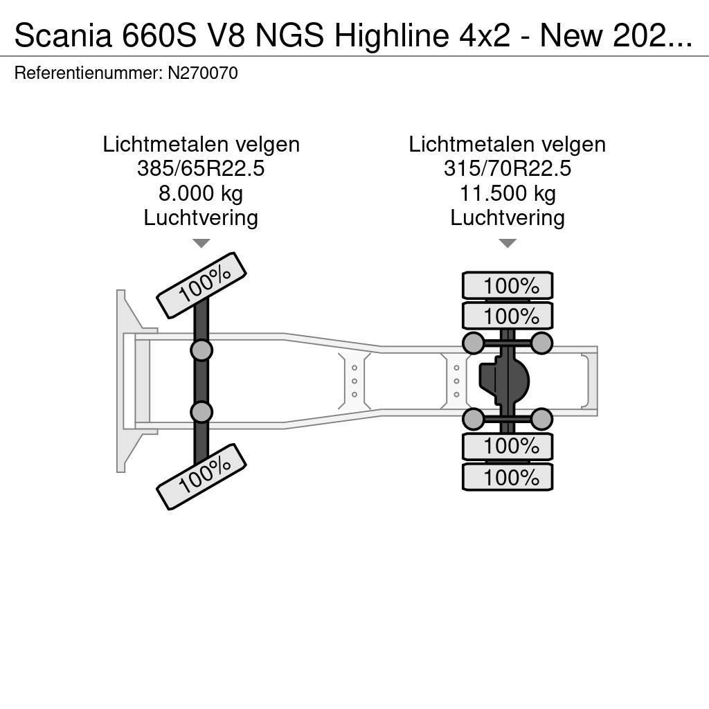 Scania 660S V8 NGS Highline 4x2 - New 2024 - Full spec - Tegljači
