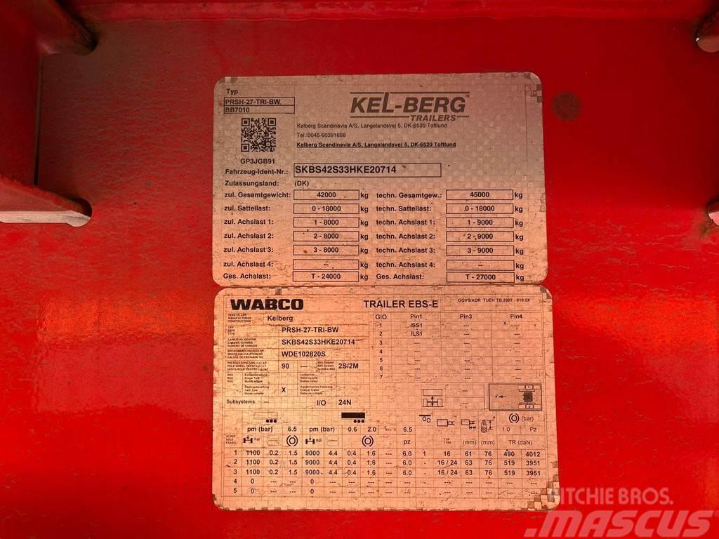 Kel-Berg PRSH-27-TRI-BW HIAB 228E-4 / PLATFORM L=12400 mm Poluprikolice sa otvorenim sandukom