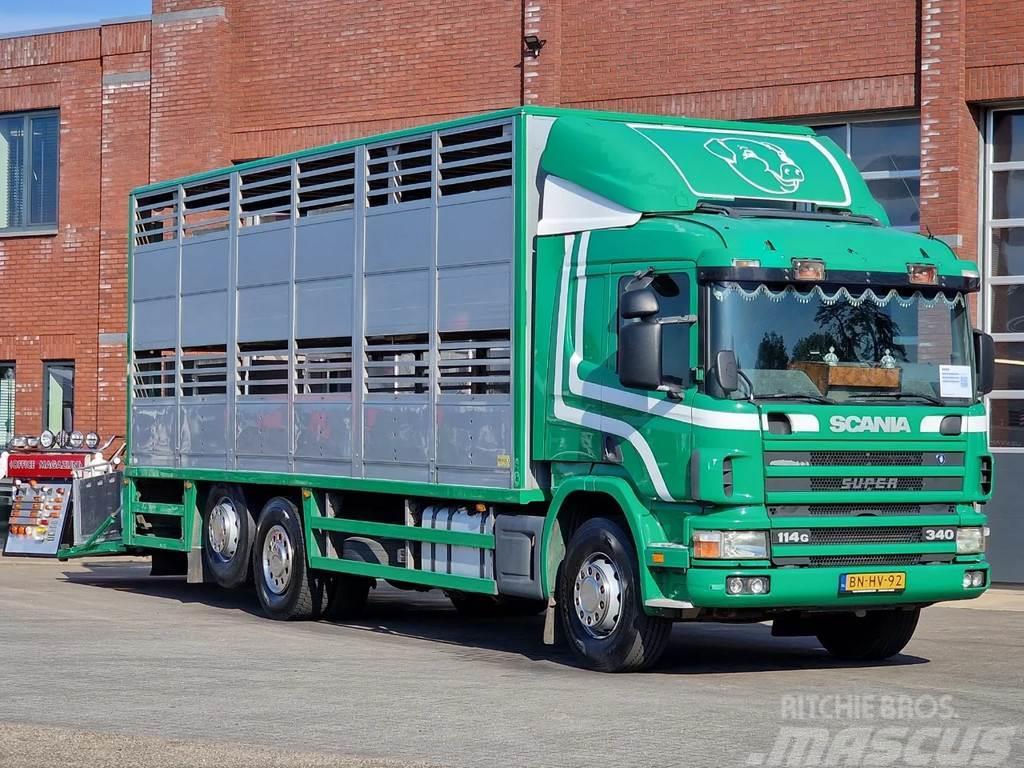 Scania P114-340 2 deck livestock - Loadlift - Moving floo Kamioni za prevoz životinja