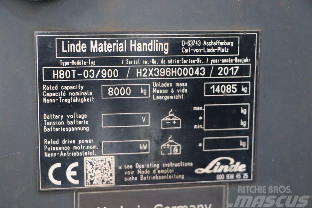 Linde H80T-03/900 Plinski viljuškari
