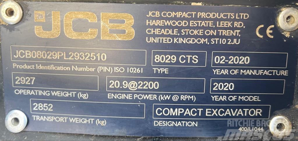 JCB 8029 CTS Mini bageri < 7t