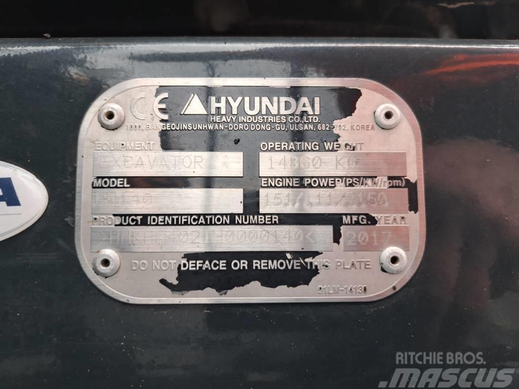Hyundai HW140 Bageri točkaši