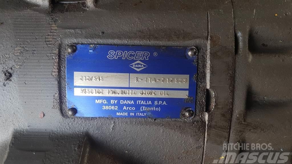 Spicer Dana 212/545 - Mecalac 714 MW - Axle Osovine