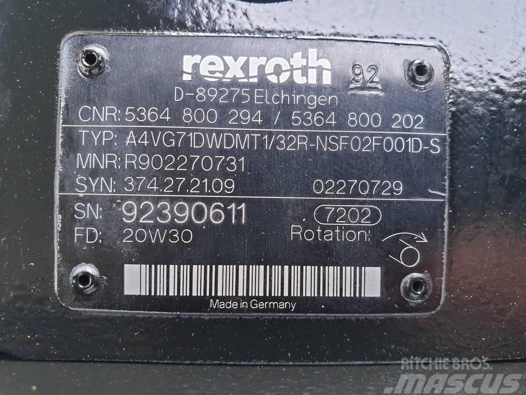 Rexroth Fuchs MHL360E Variable displ. pump 5364800202 Hidraulika