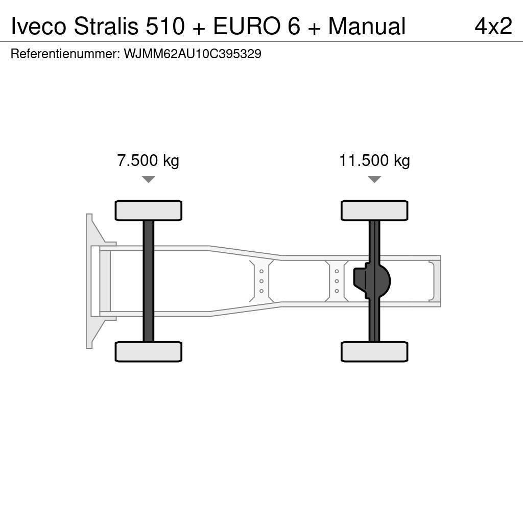 Iveco Stralis 510 + EURO 6 + Manual Tegljači