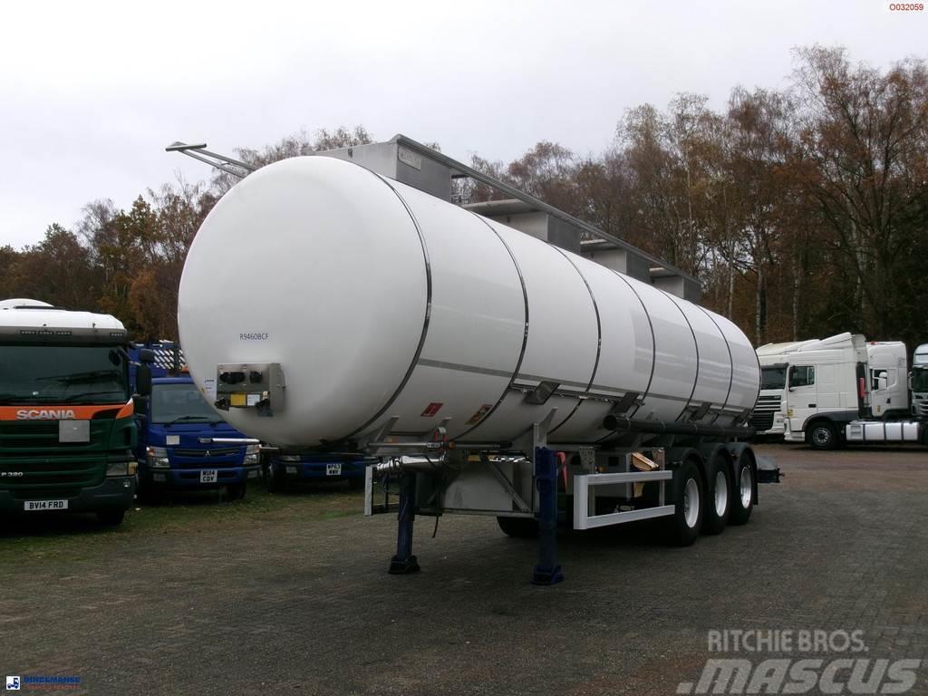  Parcisa Chemical tank inox L4BH 34.3 m3 / 4 comp / Poluprikolice cisterne