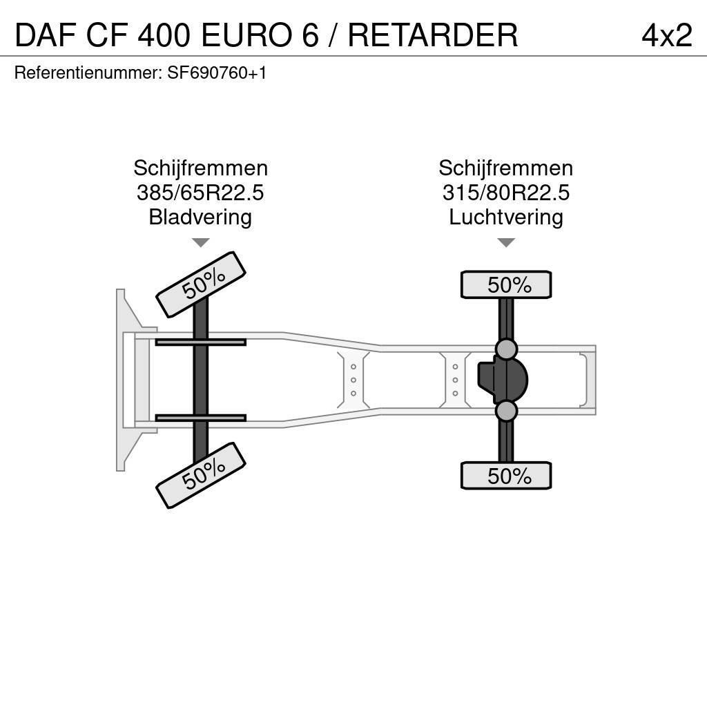 DAF CF 400 EURO 6 / RETARDER Tegljači