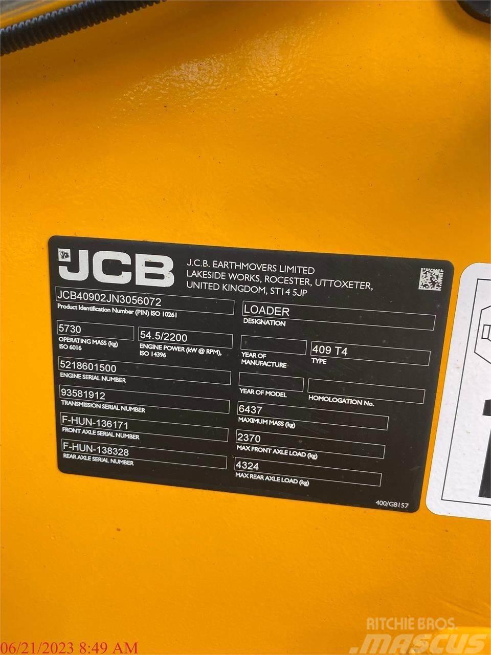 JCB 409 Utovarivači na točkove