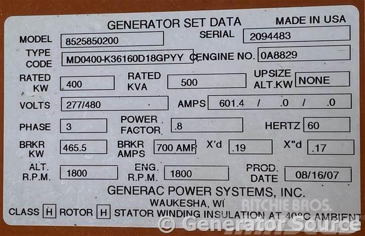 Generac 400 kW - JUST ARRIVED Dizel generatori