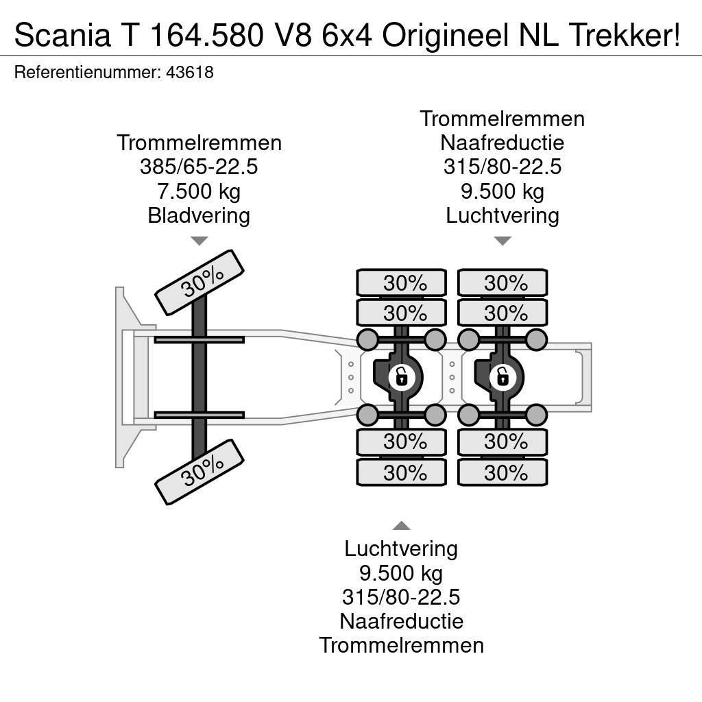 Scania T 164.580 V8 6x4 Origineel NL Trekker! Tegljači