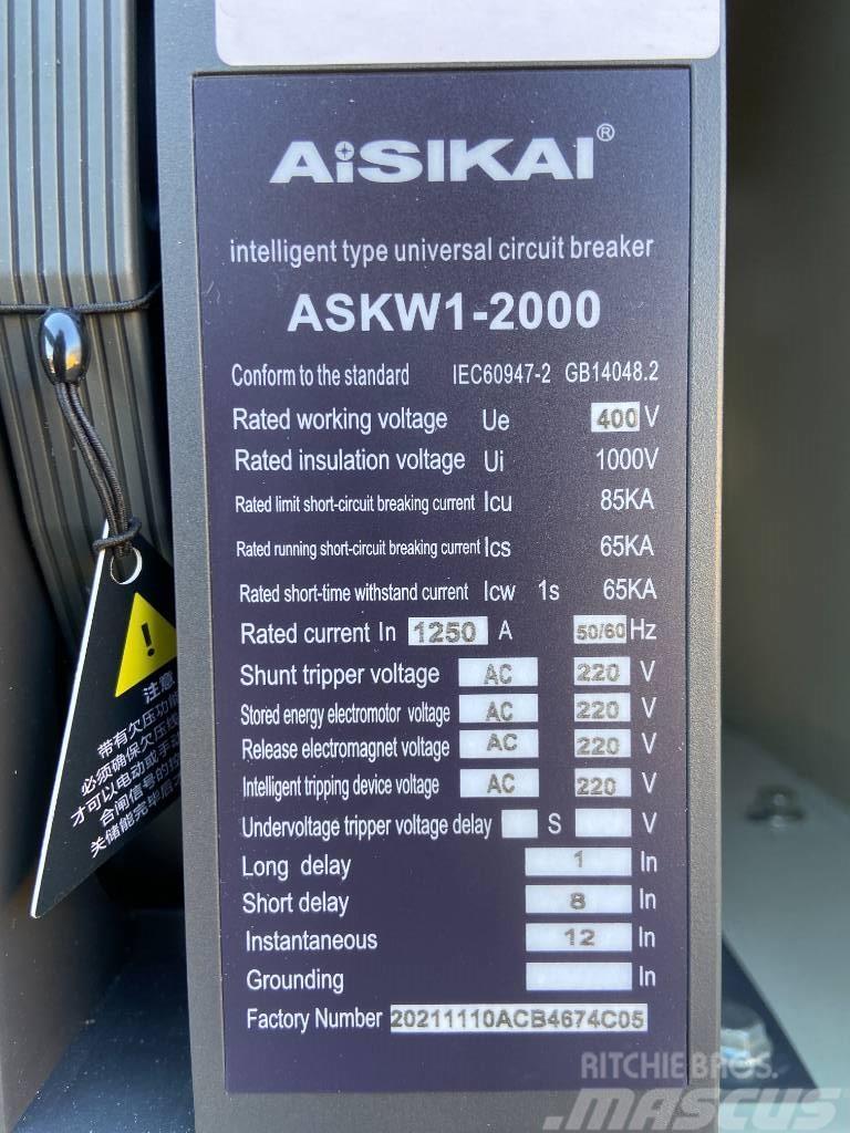  Aisikai ASKW1-2000 - Circuit Breaker 1250A - DPX-3 Ostalo za građevinarstvo
