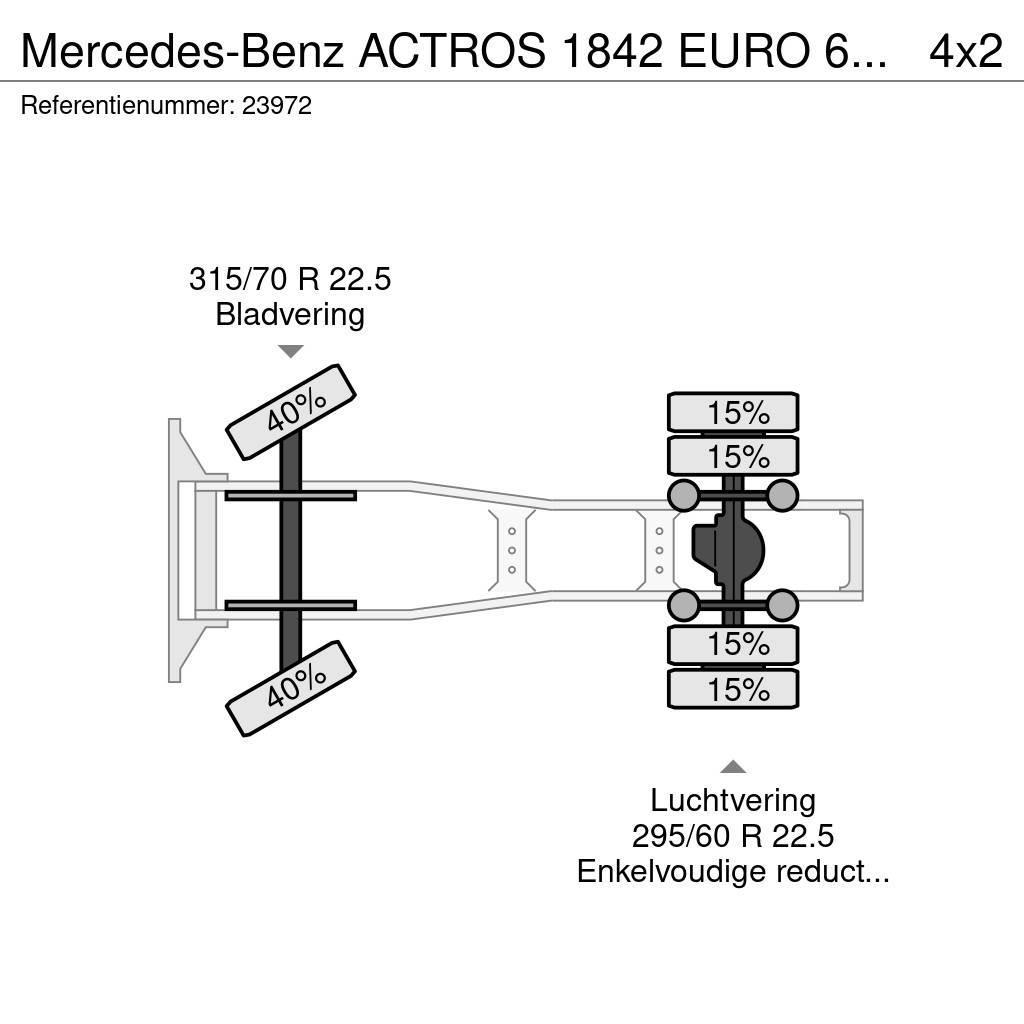 Mercedes-Benz ACTROS 1842 EURO 6 RETARDER 864.000KM Tegljači