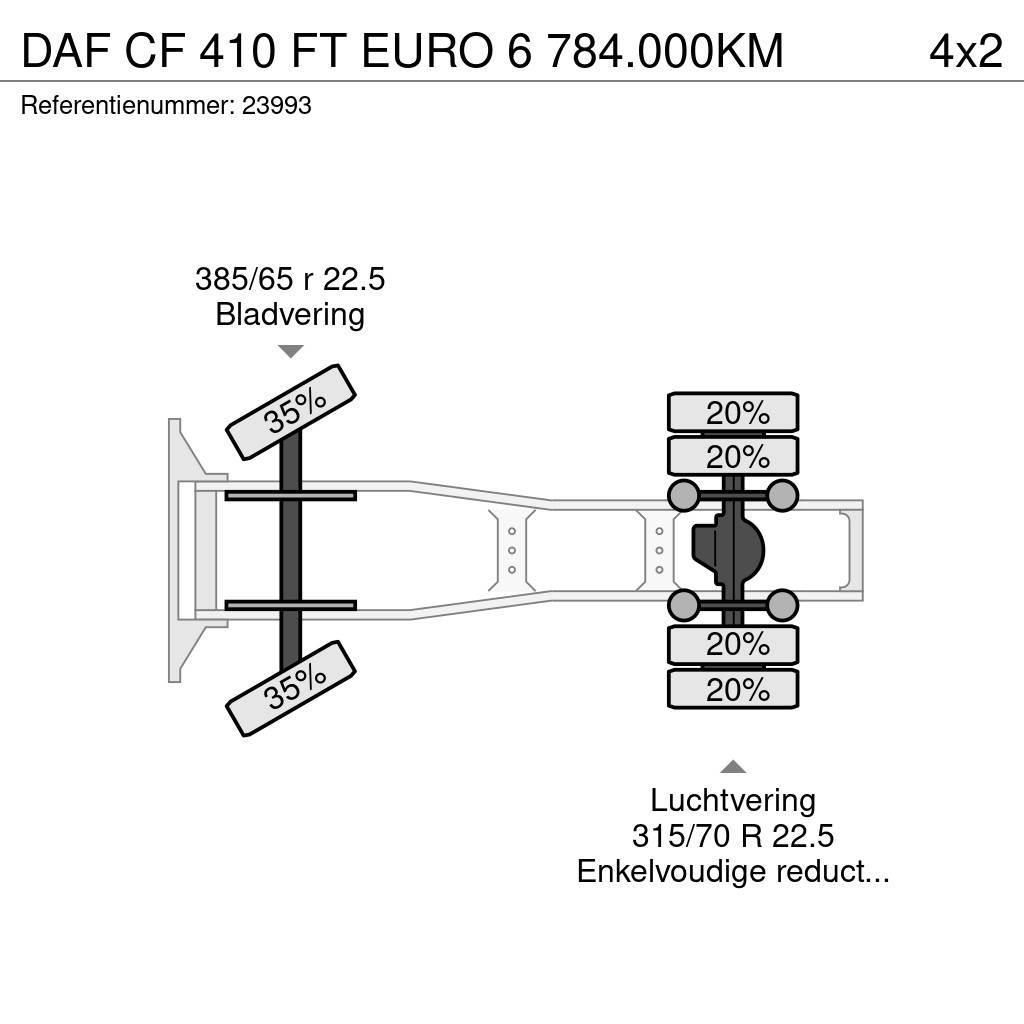 DAF CF 410 FT EURO 6 784.000KM Tegljači