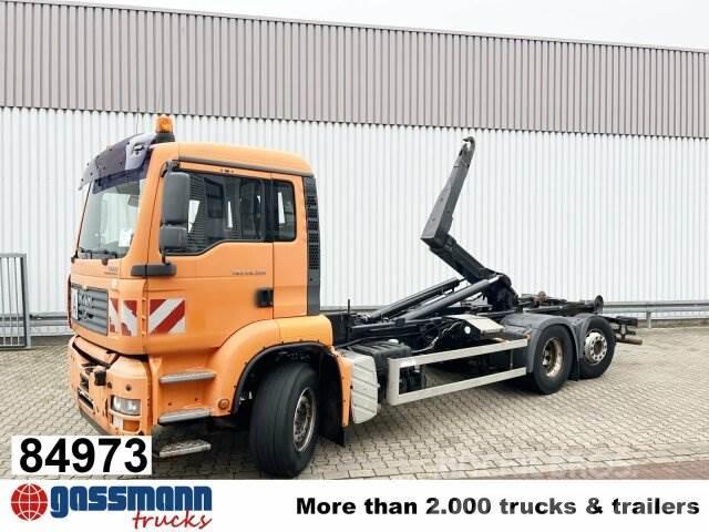 MAN TGA 26.350/400 6x2-2 BL, Lenk-/Liftachse Rol kiper kamioni sa kukom za podizanje tereta