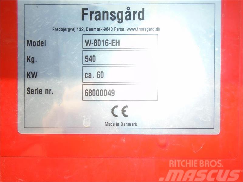 Fransgård W-8016-EH  m/ Radiostyring  Meget Velholdt Vitla