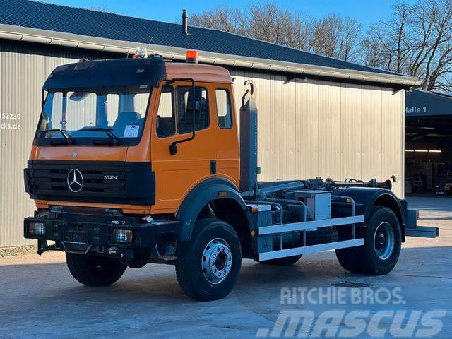Mercedes-Benz 1824 AK 39 EU2 4x4 Top Zustand !! 66000 Km Rol kiper kamioni sa kukom za podizanje tereta