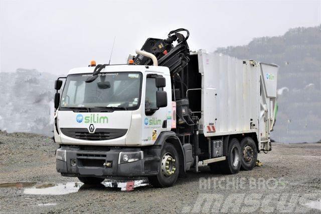 Renault Premium 320DXI*Müllwagen + HIAB 166E-3HIDUO/FUNK Crane trucks