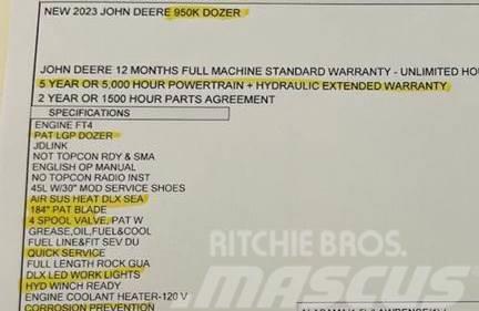 John Deere 950K LGP Buldožeri guseničari