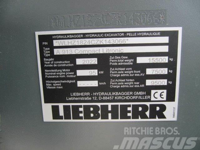 Liebherr A 913 Compact G6.0-D Bageri točkaši