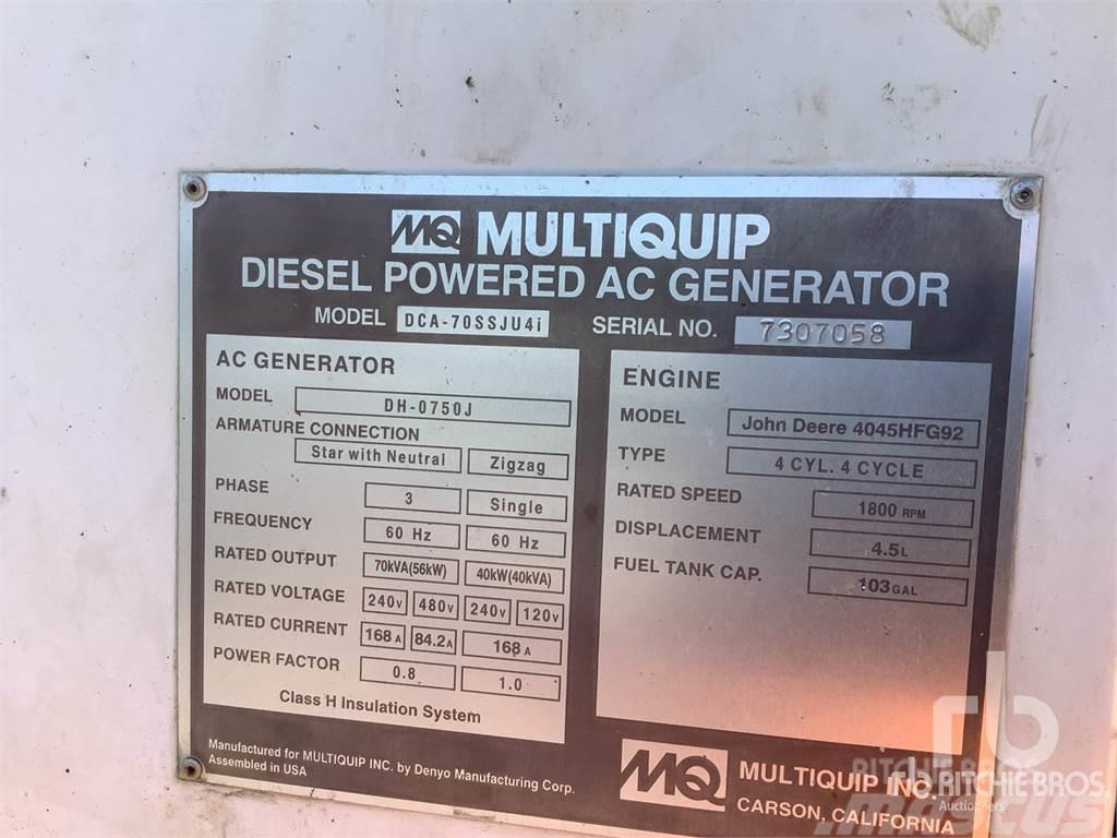 MultiQuip MQ70 Dizel generatori