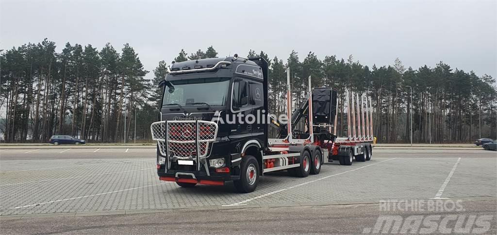 Mercedes-Benz Arocs 2663 Log Transporter Crane CRANE PALFINGER E Kamioni za drva Šticari
