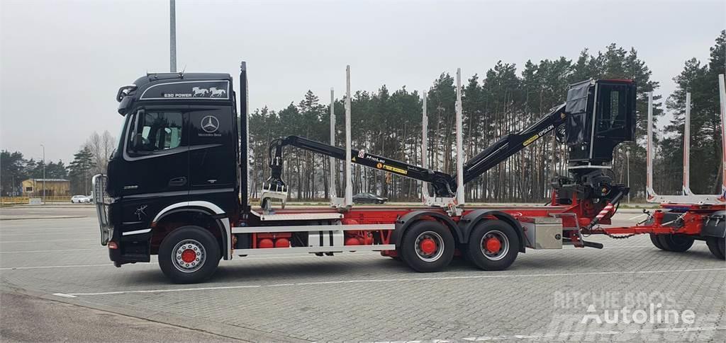 Mercedes-Benz Arocs 2663 Log Transporter Crane CRANE PALFINGER E Kamioni za drva Šticari
