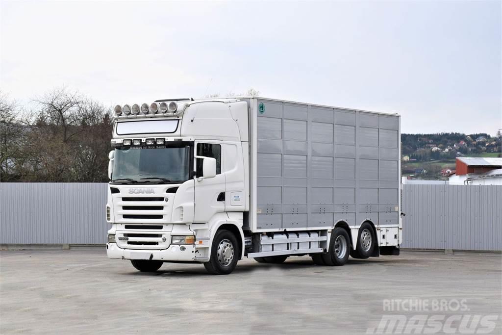 Scania R 500 TIERTRANSPORTWAGEN 7,10m / 4STOCK Kamioni za prevoz životinja