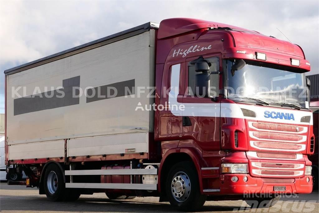 Scania R420 Curtain side + tail lift Kamioni sa ravan platformom / vitlom