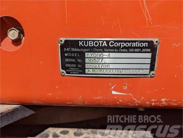 Kubota KX080-4 Bageri guseničari