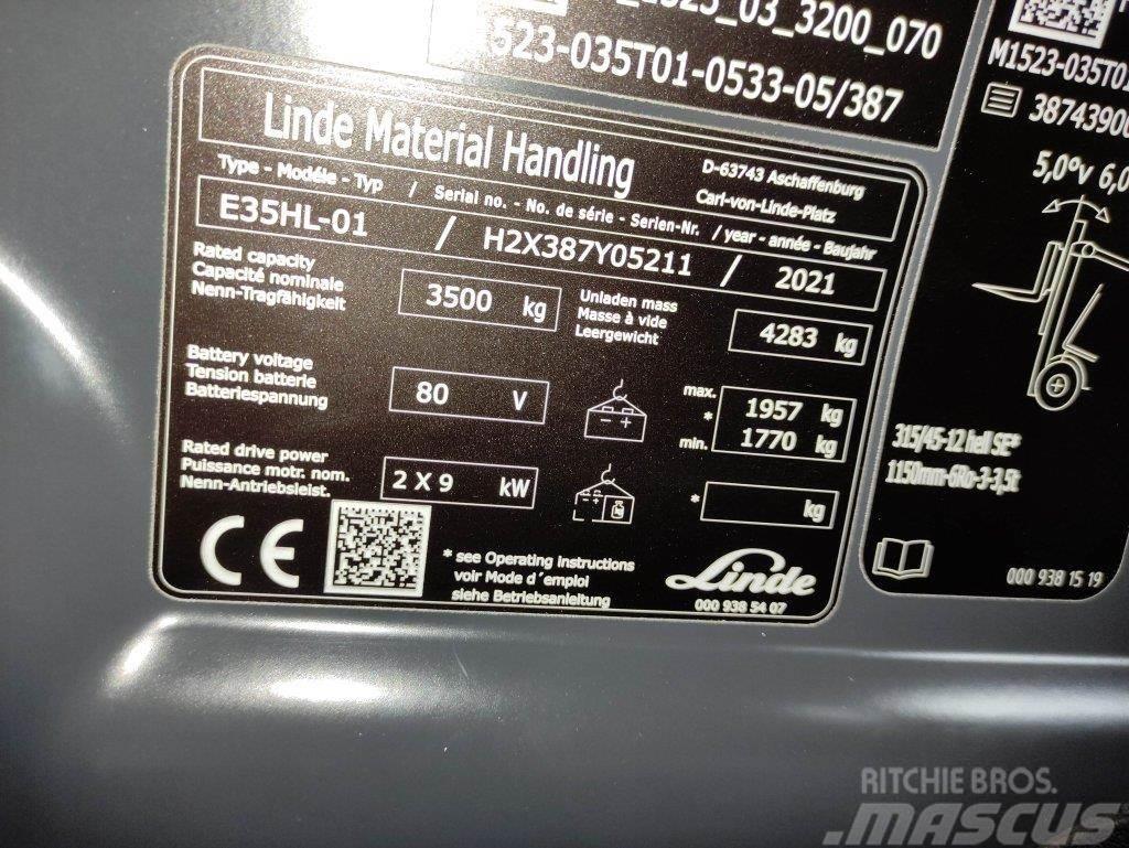 Linde E35HL-01-387 *Batterie NEU* Električni viljuškari