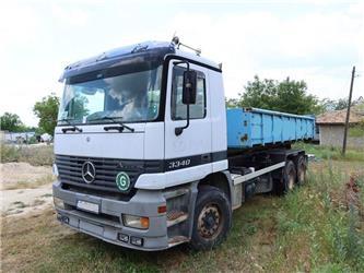 Mercedes-Benz Actros 3340 6X4 abroll tipper + container