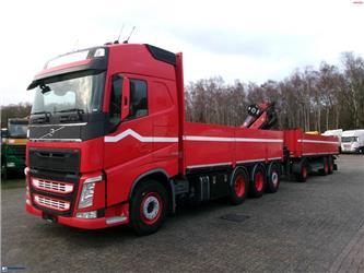 Volvo FH 500 8X4 + HMF 2120-K4 + drawbar trailer