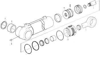 Volvo Kit reparare cilindru hidraulic - VOE15173429