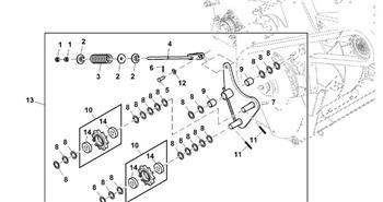 John Deere 960 - Koło zębate łańcucha DC220618 (Podbieracz)