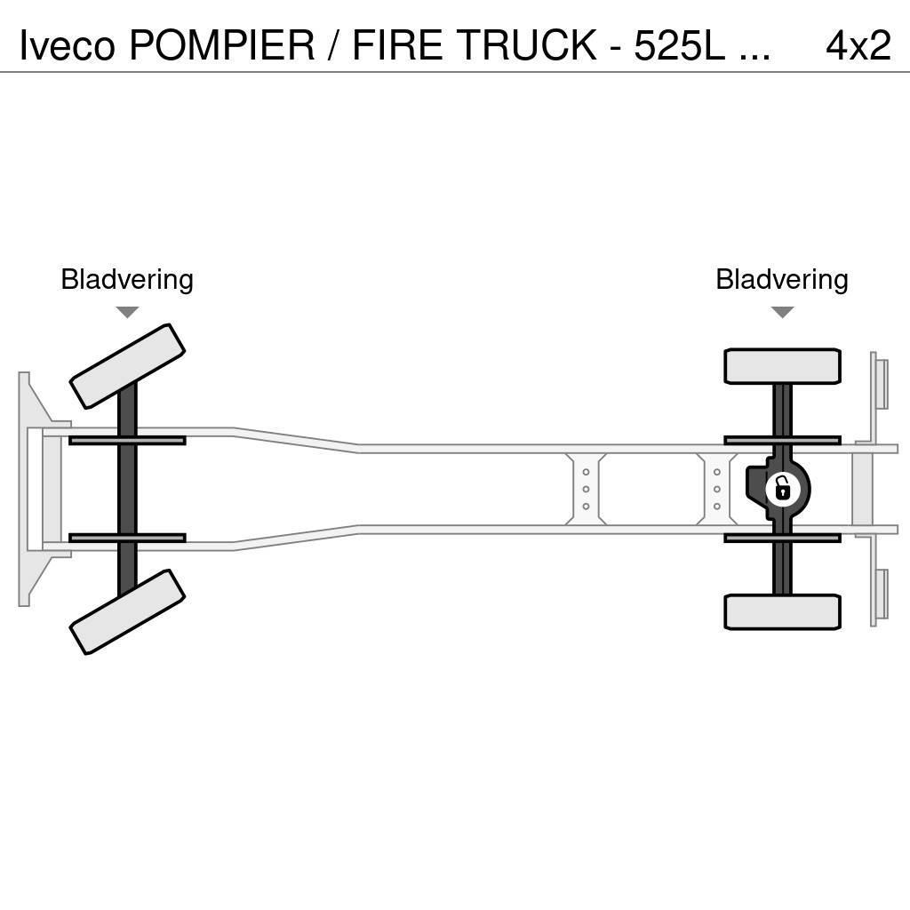 Iveco POMPIER / FIRE TRUCK - 525L TANK - LIGHT TOWER - G Vatrogasna vozila