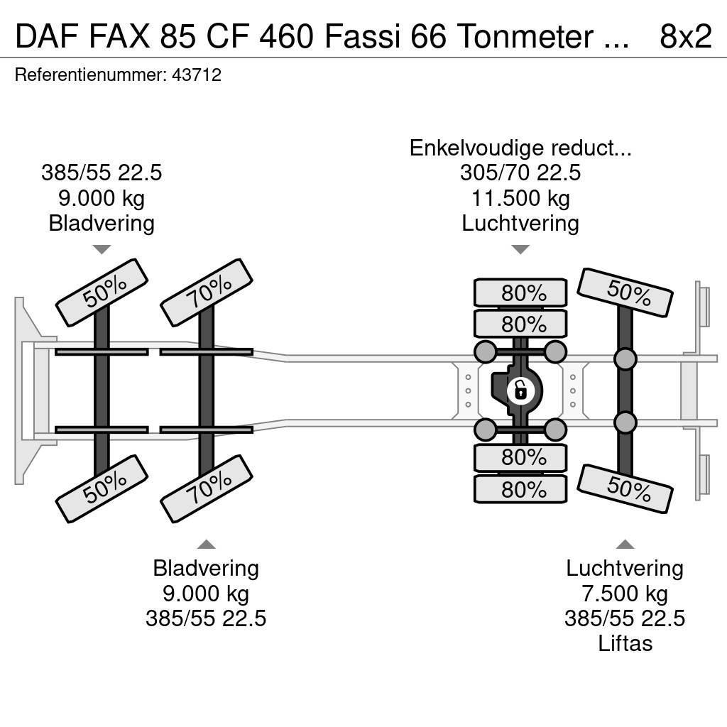 DAF FAX 85 CF 460 Fassi 66 Tonmeter laadkraan Polovne dizalice za sve terene