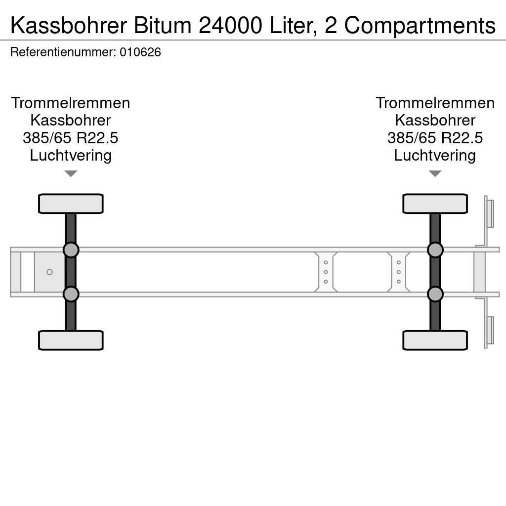Kässbohrer Bitum 24000 Liter, 2 Compartments Poluprikolice cisterne